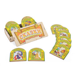 Игра Мемори СКАЗКИ в деревянной коробке