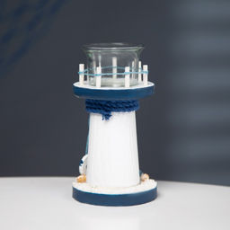 Деревянный подсвечник на 1 свечу «Маяк», 15×8×8 см