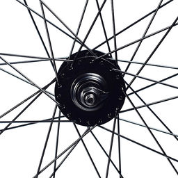 Колесо велосипедное 26" переднее, алюминий, диск 6-болт, с гайками