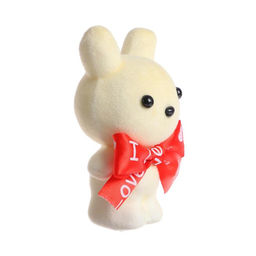 Ёлочная игрушка - подвеска из пенопласта «Зайка с бантом», 12 см