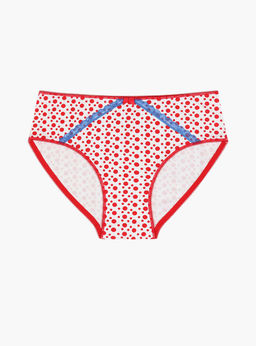 Трусы слипы Indefini из хлопка с эластаном комбинированные  фото 3