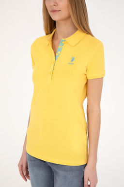 Женская желтая базовая футболка Неожиданная скидка в корзине - U.s. polo assn фото 13