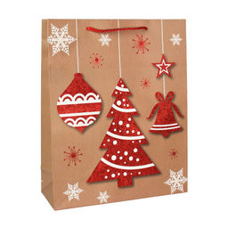 Цена за 12 шт. Пакет подарочный 26х32х10 / NG52 /уп 12/480/Новый год - ГалеонТрейд фото 7