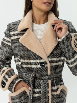 Ажур утепленное пальто - Dyuto фото 8