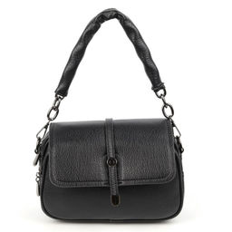 Женская сумка через плечо из эко кожи 9803 Блек - Cidirro фото 2