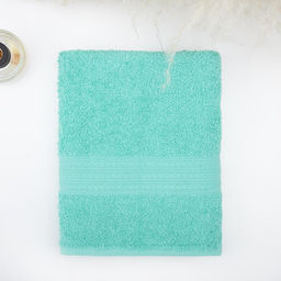 Полотенце махровое 50х90 см, светло-зеленый, 440 г/м2, хлопок 100% - Simaland фото 2