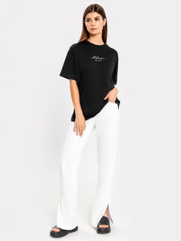 Футболка женская MARK FORMELLE X Ляйсан Утяшева черный +печать3 112678  фото 3