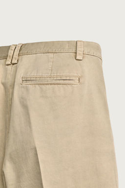 PANTAL?N CHINO RELAXED FIT LAVADO / Beige - Zara фото 10