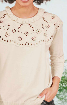 Пуловер, бежевый - Linea tesini фото 5