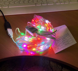 Smart гирлянда, светодиодная RGB супавлением через телефон, 100 LED, 10 м - Super bat фото 3
