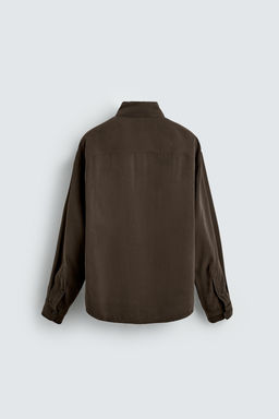 Рубашка Camisa Fluida Relaxed Fit коричневая
