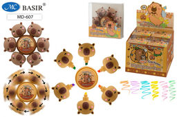 Набор текстмаркеров Basir "Капибара" 6шт. (MD-607) в виде спиннера