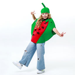 Карнавальный костюм «Забавный арбуз», фетр