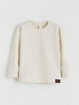 Bask?l? Uzun Kollu Erkek ?ocuk Ti??rt 3l?