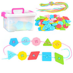 Шнуровка Яркое настроение 60 деталей, в контейнере