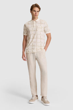 Erkek A__k Haki Regular Fit Polo Yaka Ti__rt