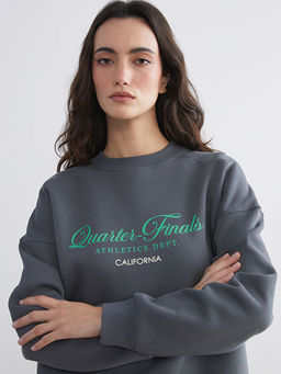 California Bask?l? Oversize Kad?n Kal?n Sweatshirt