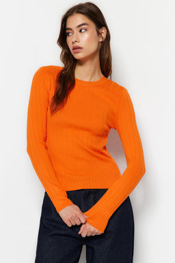 Mor Basic Bisiklet Yaka Triko Kazak TWOAW23KZ01249 - Trendyolmilla фото 10