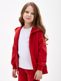 Красная толстовка для девочки - Kogankids фото 13