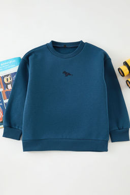 Kahverengi Unisex Bask?l? Orme Mini Me Sweatshirt TKDAW25SW00069 - Trendyolmilla фото 3