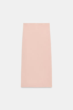 FALDA MIDI PUNTO / Rosa pastel - Zara фото 3