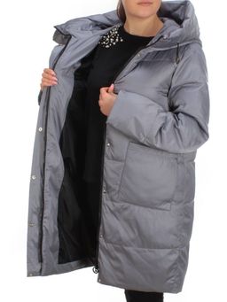 S21122 GRAY Куртка зимняя женская облегченная Y SILK TREE - Fashion фото 7