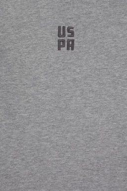 Erkek _ocuk Antrasit Melanj Kap__onlu Sweatshirt - U.s. polo assn фото 3