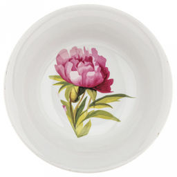 Салатник фарфоровый Пионы 360мл, д14,5см, h4,5см, круглый (Россия)
