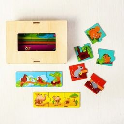 Пазл тройной Мама, малыш, домик, деталь 5х5 см - Лесная мастерская фото 7