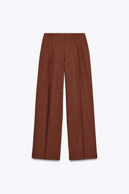 WIDE-LEG TROUSERS WITH DARTS - Zara фото 10