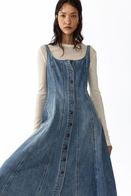 Button-front denim dress - H&m фото 2