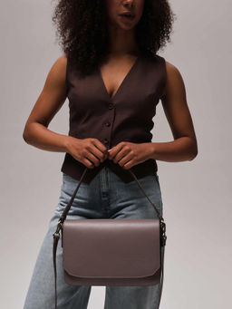 Сумка на плечо Deboro 30512 розово-серый