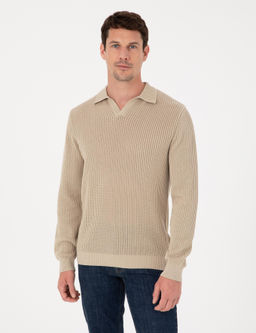 Bej Regular Fit Kazak