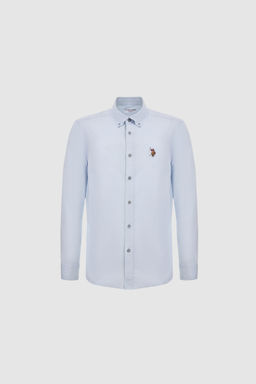 Erkek A__k Mavi Uzun Kollu Basic G_mlek - U.s. polo assn фото 7