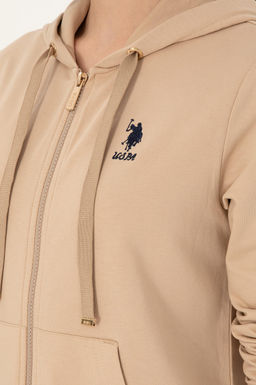 Женский свитшот песочного цвета Неожиданная скидка в корзине - U.s. polo assn фото 7