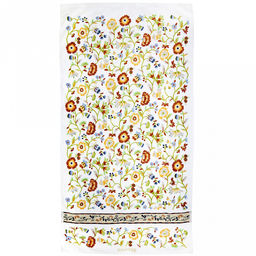 "Япония-2021" Полотенце махровое 70х140см, плотность 300гр/м2, 100% хлопок, с вышивкой, "Васильки", синий, Bolangde (Китай)