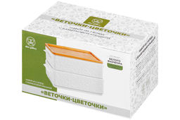 Набор 2 блюд д/холодца 800 мл 20,5*12*12 см Веточки-цветочки + бамбуковая крышка - Elan gallery фото 6