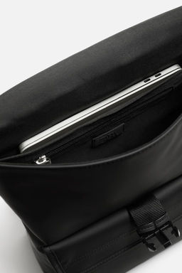 RUBBERISED BACKPACK WITH FLAP - Zara фото 8