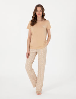 Bej K_sakollu Pijama Tak_m_ - Pierre cardin фото 4
