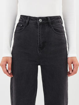 Женские джинсы широкие с высокой посадкой - Mossmore фото 43