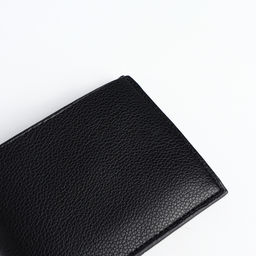 Портмоне мужское без застёжки, отдел для карт, монет, чёрное