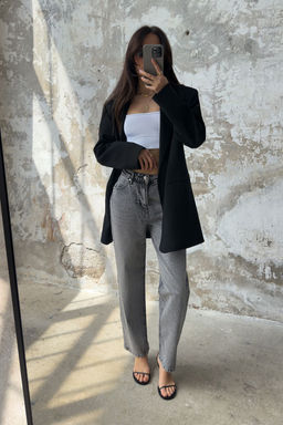 Mavi Normal Bel Duz Kesim Comfort Straight Jeans TWOSS25JE00100 - Trendyolmilla фото 11