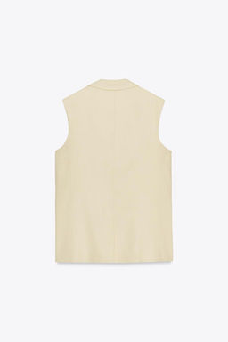 ZW COLLECTION OVERSIZE DOUBLE-BREASTED WAISTCOAT - Zara фото 7