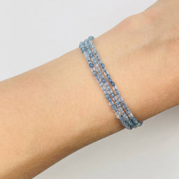 Бусины для украшений из Аквамарина (195 бусин)