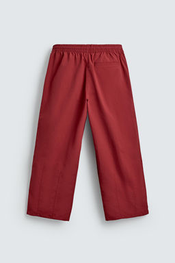 PANTAL?N JOGGER T?CNICO BANDAS CONTRASTE / Rojo - Zara фото 7