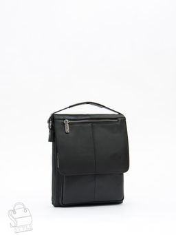 Сумка мужская кожаная 7618Z black Zinimsk