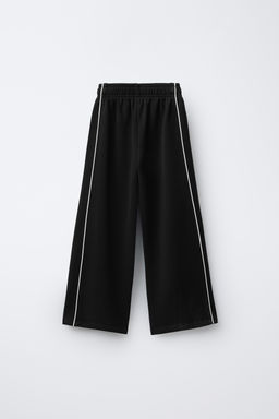 TROUSERS WITH MODAL AND CONTRASTING TRIM - Zara фото 2