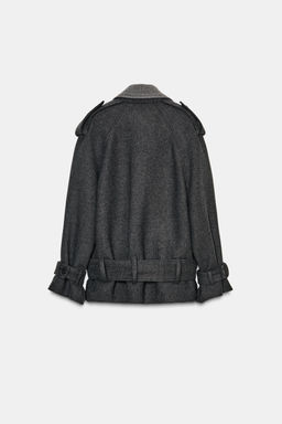 SHORT BELTED COAT ZW COLLECTION LIMITED EDITION - Zara фото 4