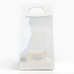 Коробка подарочная складная переноска для цветов, упаковка, «Чистота», 20×20×4 см