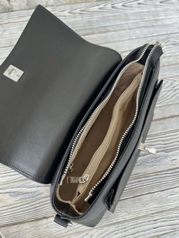 Женская кожаная сумка через плечо 8219 Блек - Sergio valentini фото 5